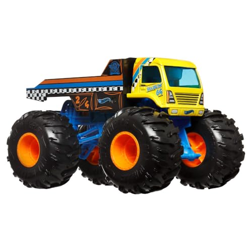 Hot Wheels Monster Trucks Oversized Haulin 64 Pritschenwagen, Maßstab 1:24, Druckguss Hot Wheels Monster Trucks Oversized Haulin 64 Pritschenwagen, Maßstab 1:24, Druckguss von Hot Wheels