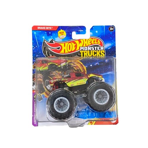Hot Wheels Monster Trucks Snake Bite, Leading Legends 4/7, Includes Crushed Car, Diecast Hot Wheels Monster Trucks Snake Bite, Leading Legends 4/7, Includes Crushed Car, Diecast von Hot Wheels