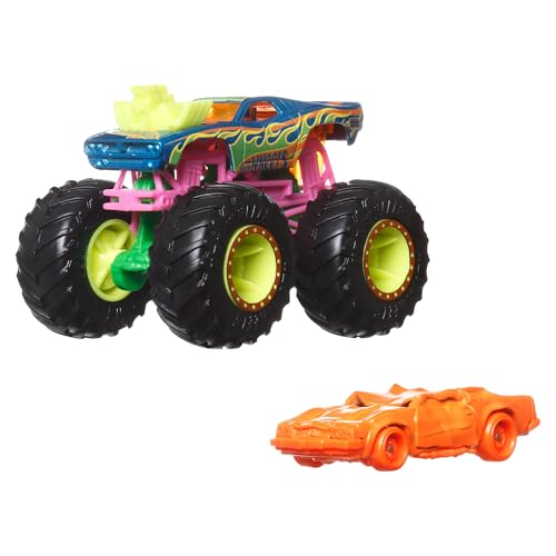 Hot Wheels Monster Trucks Spielzeugfahrzeug Neon Rodger Dodger + Speed Bump für Kinder ab 3 Jahren Hot Wheels Monster Trucks Spielzeugfahrzeug Neon Rodger Dodger + Speed Bump für Kinder ab 3 Jahren von Hot Wheels
