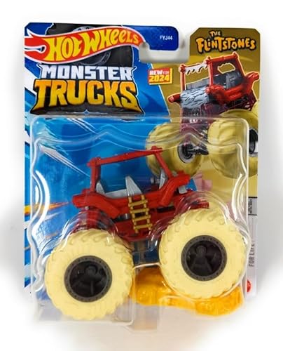 Hot Wheels Monster Trucks The Flinstones Flintmobile, Diecast Vehicle with Connect and Crash Car von Hot Wheels