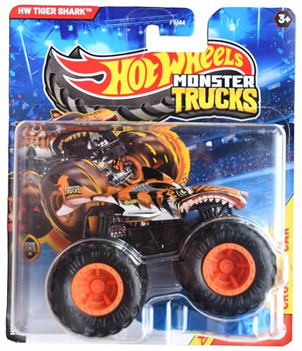Hot Wheels Monster Trucks Tiger Shark, inklusive Crushed Car im Maßstab 1:64 Druckguss Hot Wheels Monster Trucks Tiger Shark, inklusive Crushed Car im Maßstab 1:64 Druckguss von Hot Wheels