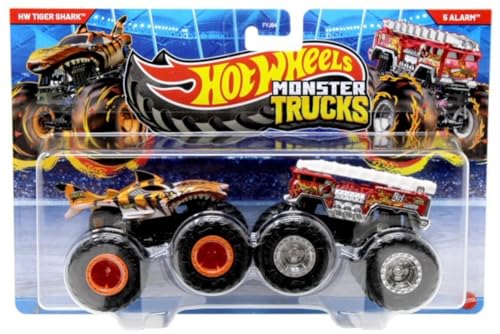 Hot Wheels Monster Trucks Tiger Shark vs 5 Alarm 1:64 Demoliton Doubles Hot Wheels Monster Trucks Tiger Shark vs 5 Alarm 1:64 Demoliton Doubles von Hot Wheels