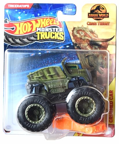 Hot Wheels Monster Trucks Triceratops im Maßstab 1:64 inklusive Crushed Car Hot Wheels Monster Trucks Triceratops im Maßstab 1:64 inklusive Crushed Car von Hot Wheels
