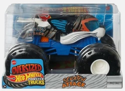 Hot Wheels Monster Trucks Übergroße Kratzangriffe für 2025, Orange und Weiß, Tigerfarben, Katzen-Kreaturen, Maßstab 1:24 Hot Wheels Monster Trucks Übergroße Kratzangriffe für 2025, Orange und Weiß, Tigerfarben, Katzen-Kreaturen, Maßstab 1:24 von Hot Wheels