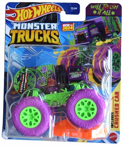 Hot Wheels Monster Trucks Will Eat it All, HWMT Back to Basics 7/7 Includes Crushed Car Hot Wheels Monster Trucks Will Eat it All, HWMT Back to Basics 7/7 Includes Crushed Car von Hot Wheels
