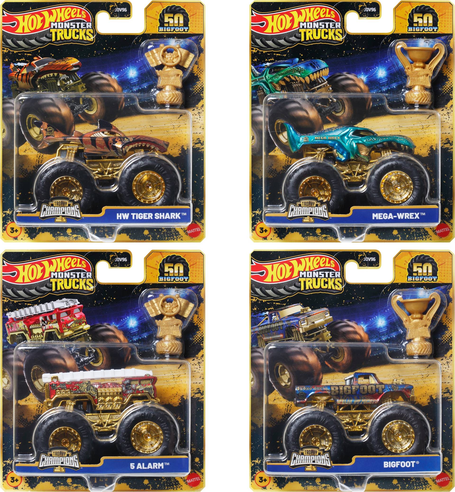 Hot Wheels Monstertrucks Bigfoot Trophy Champions Auto Gemischte Auswahl Hot Wheels Monstertrucks Bigfoot Trophy Champions Auto Gemischte Auswahl von Hot Wheels
