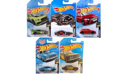 Hot Wheels Nightburnerz Die-Cast Cars, 5er-Pack, Random Nightburnerz Collection, zufällige Fahrzeuge (Stile können variieren) von Hot Wheels