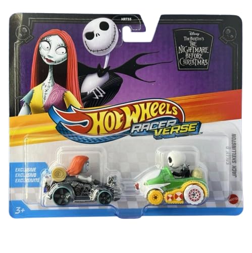 Hot Wheels Nightmare Before Christmas Sally & Jack Skellington Druckguss-Auto-Set im Maßstab 1:64 von Hot Wheels