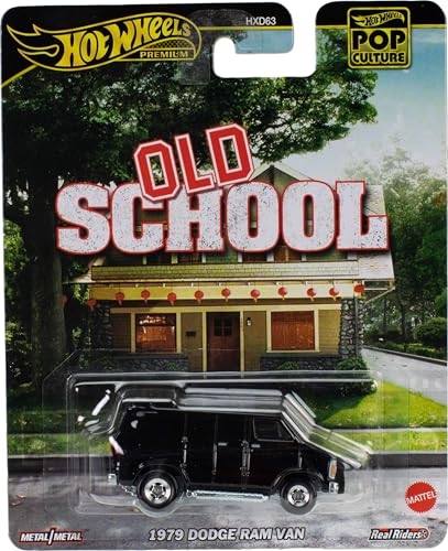 Hot Wheels Old School Modellauto 1979 DODGE RAM VAN - Die Cast Maßstab 1:64 - Länge 7 cm - HVJ38 - Serie Pop Culture Hot Wheels Old School Modellauto 1979 DODGE RAM VAN - Die Cast Maßstab 1:64 - Länge 7 cm - HVJ38 - Serie Pop Culture von Hot Wheels