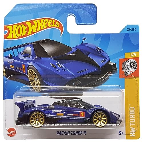 Hot Wheels - Pagani Zonda R - HW Turbo 1/5 - HKK83 - Short Card - Violet metallic - Pirelli - Mattel 2023 von Hot Wheels