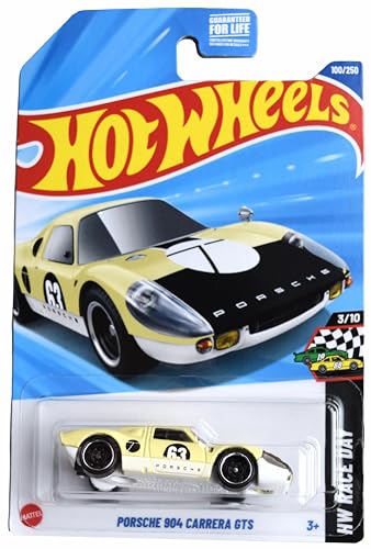 Hot Wheels Porsche 904 Carrera GTS, HW Race Day 3/10 [Gelb] 100/250 von Hot Wheels
