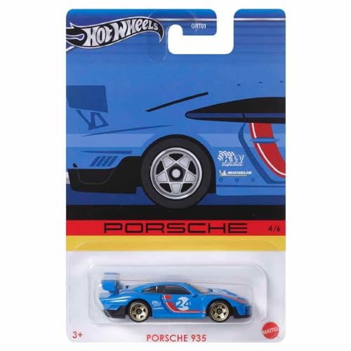 Hot Wheels Porsche 935 1:64 Modellauto, Klassische oder Rennwagen, Unisex, Kinder, 16.5 x 3.5 x 11 cm, 1 Stück, Metall, Pull-Back, Ohne Batterie, Enthält Produkthandbuch, Für Kinder ab 3 Jahren Hot Wheels Porsche 935 1:64 Modellauto, Klassische oder Rennwagen, Unisex, Kinder, 16.5 x 3.5 x 11 cm, 1 Stück, Metall, Pull-Back, Ohne Batterie, Enthält Produkthandbuch, Für Kinder ab 3 Jahren von Hot Wheels