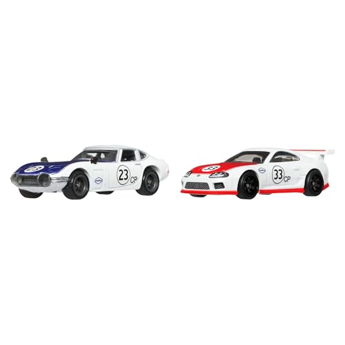 Hot Wheels Premium Car Culture 2er-Pack Fahrzeuge im Maßstab 1:64, Einzigartige Zusammenstellungen, Real-Riders-Reifen, Metall-/Metall-Karosserie, Spielzeug für Sammler, JBL03 Hot Wheels Premium Car Culture 2er-Pack Fahrzeuge im Maßstab 1:64, Einzigartige Zusammenstellungen, Real-Riders-Reifen, Metall-/Metall-Karosserie, Spielzeug für Sammler, JBL03 von Hot Wheels