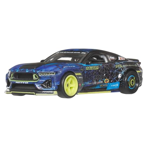 Hot Wheels Premium Car Culture Sammel-Spielzeugauto, Die-Cast RTR Mustang Drift im Maßstab 1:64, Circuit Legends Fahrzeug mit Real Riders-Rädern, JBK48 Hot Wheels Premium Car Culture Sammel-Spielzeugauto, Die-Cast RTR Mustang Drift im Maßstab 1:64, Circuit Legends Fahrzeug mit Real Riders-Rädern, JBK48 von Hot Wheels