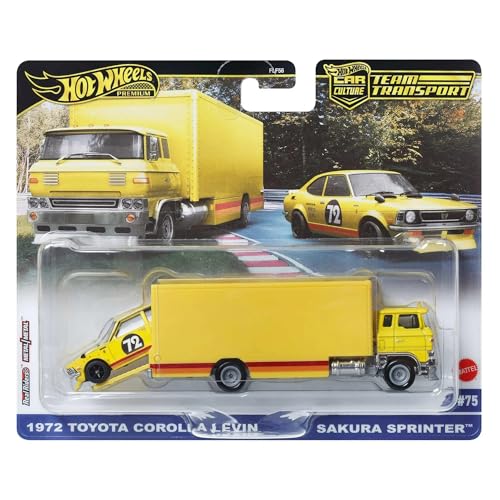 Hot Wheels - Premium Car Culture Team Transport - 1972 Toyota Corolla Levin (Sakura Sprinter) /Spielzeug von Hot Wheels