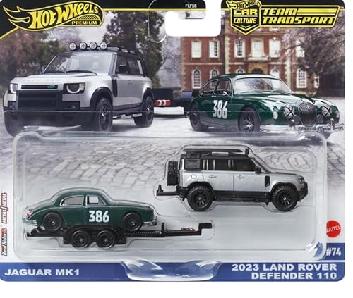 Hot Wheels - Premium Car Culture Team Transport - Jaguar MK1 (2023 Land Rover Defender 110) /Toys von Hot Wheels