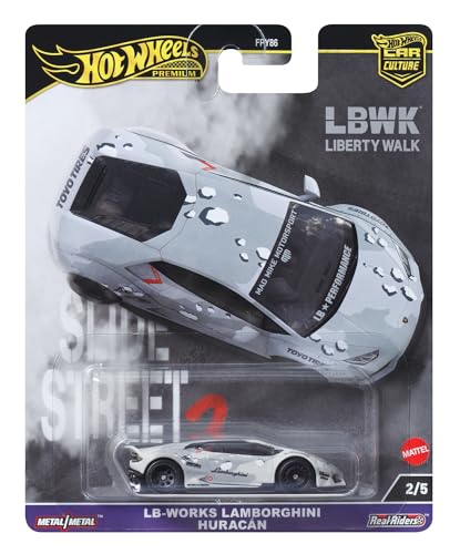Hot Wheels Premium Lamborghini Huracan, Car Culture Circuit Legends-Fahrzeuge für Kinder ab 3 Jahren und Erwachsene Fans und Sammler, Premium-Kollektion von Car Culture im Maßstab 1:64, HKC84 von Hot Wheels