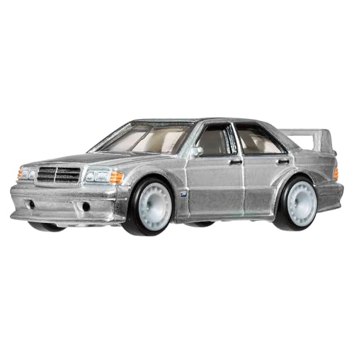 Hot Wheels Premium Mercedes-Benz 190E, Car Culture Circuit Legends Fahrzeuge für Kinder ab 3 Jahren und Erwachsene Fans und Sammler, Premium-Kollektion von Car Culture im Maßstab 1:64, HRV98 von Hot Wheels