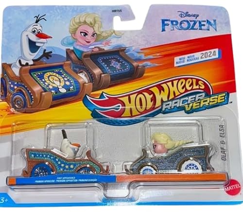 Hot Wheels Racer Verse Diecast Cars, Olaf & Elsa Doppelpack Hot Wheels Racer Verse Diecast Cars, Olaf & Elsa Doppelpack von Hot Wheels