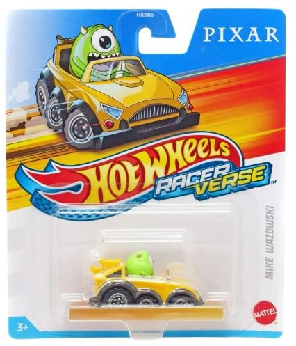 Hot Wheels RacerVerse Auto Mike Wazowski (Monsters Inc.) - Grün, 6,5 Zoll, Unisex, ab 3 Jahren von Hot Wheels