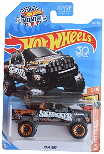 Hot Wheels Ram 1500, Hot Trucks 5/10 [Schwarz] 298/365 Monatskarte von Hot Wheels