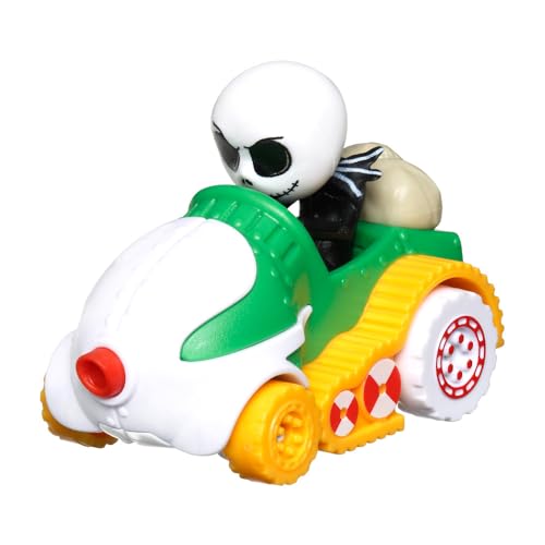 Hot Wheels Rennfahrer-Vers Jack Skellington Druckguss-Modellauto, Spielzeug ab 3 Jahren, Geschenk für Kinder und Sammler, HKC03, Mehrfarbig Hot Wheels Rennfahrer-Vers Jack Skellington Druckguss-Modellauto, Spielzeug ab 3 Jahren, Geschenk für Kinder und Sammler, HKC03, Mehrfarbig von Hot Wheels
