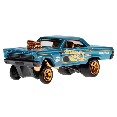 Hot Wheels Sammlerstück Die-Cast Vehicle - '65 Mercury Comet Cyclone Car - Blaugrün und Gold - HDH54-4/6 von Hot Wheels