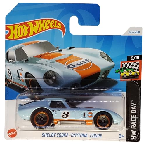 Hot Wheels - Shelby Cobra Daytona Coupe - HW Race Day 5/10 - HTC77 - Short Card - Gulf Design - Good Year - Mattel 2024-1:64 von Hot Wheels