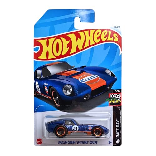Hot Wheels - Shelby Cobra Daytona Coupe - HW Race Day 5/10 - HTF10 - Short Card - Gulf Design - Good Year - Mattel 2024 – 1:64 von Hot Wheels