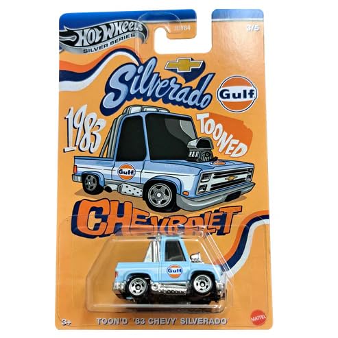 Hot Wheels Silver Series – Gulf Toon'd 83 Chevy Silverado/Toys von Hot Wheels