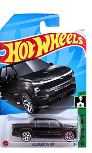 Hot Wheels Silverado EV RST (Black) HW Green Speed 8/10 von Hot Wheels