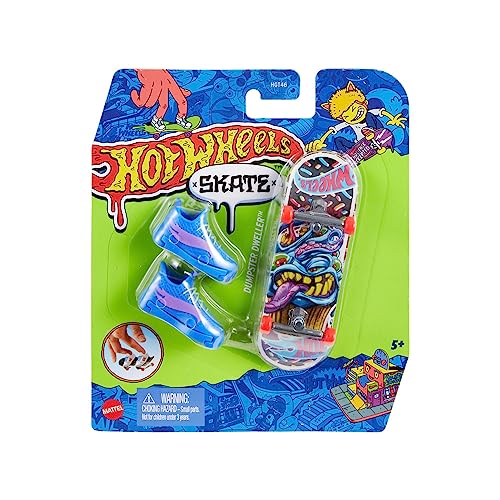 Hot Wheels Skate Fingerskate Tony Hawk – HNG44 – Pack 1 Finger-Skateboard + 1 Paar Sneaker, Blau Hot Wheels Skate Fingerskate Tony Hawk – HNG44 – Pack 1 Finger-Skateboard + 1 Paar Sneaker, Blau von Hot Wheels