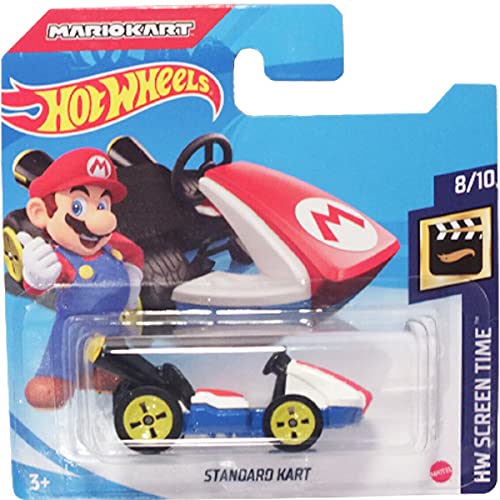 Hot Wheels Standard Kart Mario Kart HW Screen Time 8/10 (166/250) 2021 Short Card von Hot Wheels