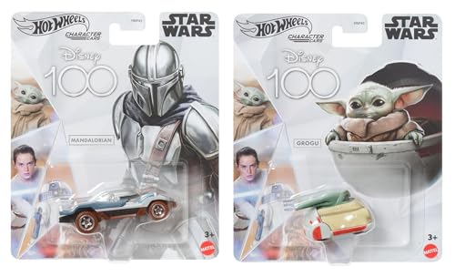 Hot Wheels Star Wars Character Cars, Disney 100 Collection, Mandalorian und Grogu 2er-Pack, ab 3 Jahren Hot Wheels Star Wars Character Cars, Disney 100 Collection, Mandalorian und Grogu 2er-Pack, ab 3 Jahren von Hot Wheels