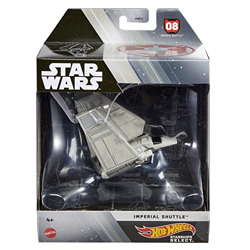 Hot Wheels Star Wars Starships – Raumschifffahrzeug aus Metall 1:50 – Imperial Shuttle von Hot Wheels