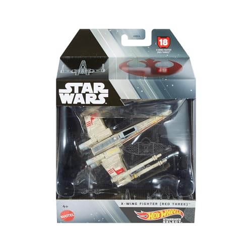 Hot Wheels Star Wars Starships Select HMJ01 Metall Raumschiff 1/50 X-Wing Fighter (Red Three) von Hot Wheels