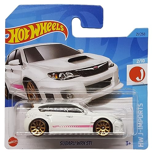 Hot Wheels - Subaru WRX STi - HW J-Imports 2/10 - HKK62 - Short Card - Weiss - Mattel 2023 von Hot Wheels