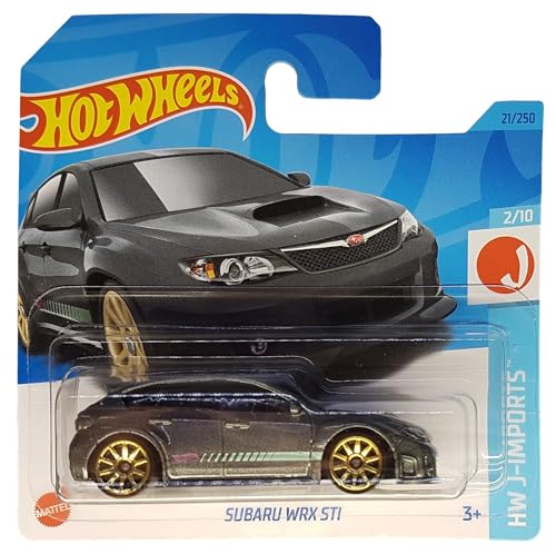 Hot Wheels - Subaru WXR STI - HW J-Imports 2/10 - HKK63 - Short Card - Grau metallic - Mattel 2023 von Hot Wheels