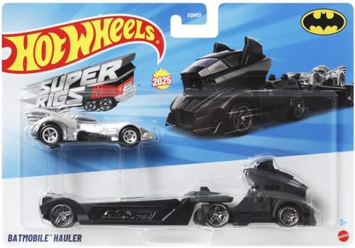 Hot Wheels Super Rigs Batmobile Hauler, Druckguss-Fahrzeug im Maßstab 1:64 von Hot Wheels