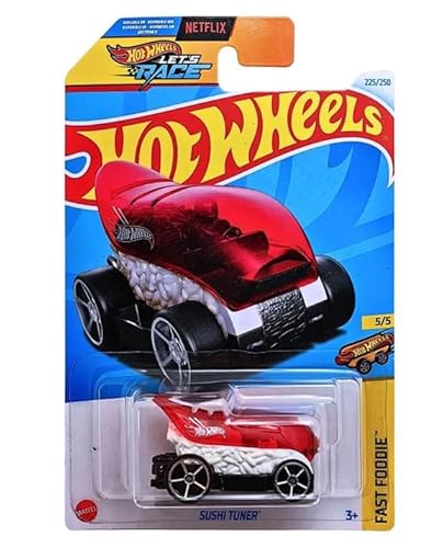 Hot Wheels Sushi Tuner (rot/weiß) Fast Foodie 5/5 Die-Cast Auto Modell von Hot Wheels