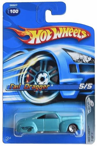 Hot Wheels Tail Dragger, Red Lines 5/5 [Teal] #100 von Hot Wheels