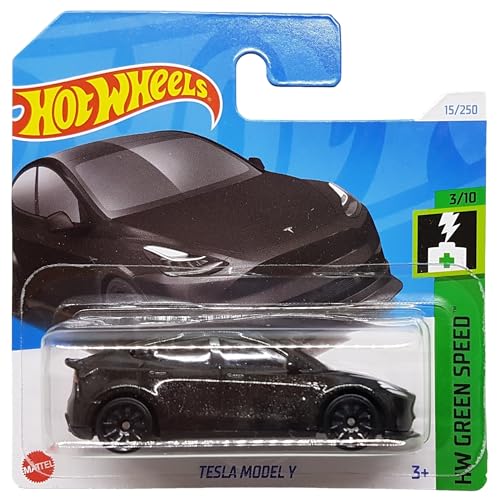 Hot Wheels - Tesla Model Y - HW Green Speed 3/10 - HTC93 - Short Card - schwarz metallic - Mattel 2024 - 1:64 Hot Wheels - Tesla Model Y - HW Green Speed 3/10 - HTC93 - Short Card - schwarz metallic - Mattel 2024 - 1:64 von Hot Wheels
