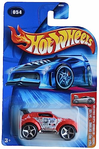 Hot Wheels 'Tooned' Mitsubishi Pajero Evolution, 2004 First Editions 54/100 [Rot] von Hot Wheels
