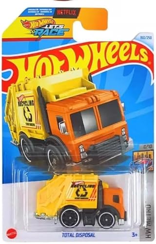 Hot Wheels Total Disposal (Gelb/Orange) HW Metro 8/10 Die-Cast Car von Hot Wheels