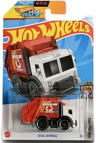 Hot Wheels Total Disposal (Rot) HW Metro 8/10 Die-Cast Car von Hot Wheels