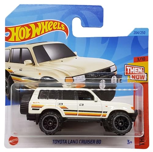 Hot Wheels - Toyota Land Cruiser 80 - Then and Now 3/10 - HKJ41 - Short Card - Geländewagen - Mattel 2023 von Hot Wheels
