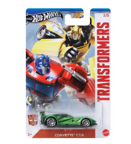 Hot Wheels Transformers Corvette C7.R Green 1:64 Druckguss von Hot Wheels