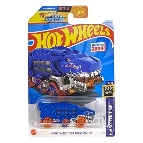 Hot Wheels Ultimate T-Rex Transporter (blau), HW Screen Time 4/10 von Hot Wheels