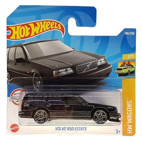 Hot Wheels - Volvo 850 Estate - HW Wagons 2/5 - HCX36 - Short Card - Black - Ryu´s Rides - Mattel 2022 von Hot Wheels