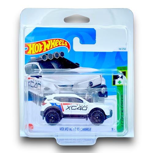 Hot Wheels - Volvo XC40 Recharge - HW Green Speed 2/10 - HTC81 - Short Card - Kompakt-SUV - Weiss - Mattel 2024-1:64 von Hot Wheels